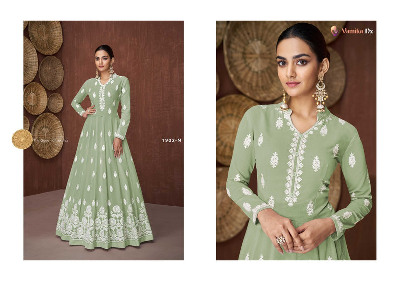 Vamika Dno 1902 J To N Georgette With Heavy Embroidery Stylish Designer Party Wear Casual Look Kurti
