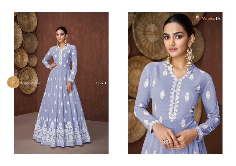 Vamika Dno 1902 J To N Georgette With Heavy Embroidery Stylish Designer Party Wear Casual Look Kurti