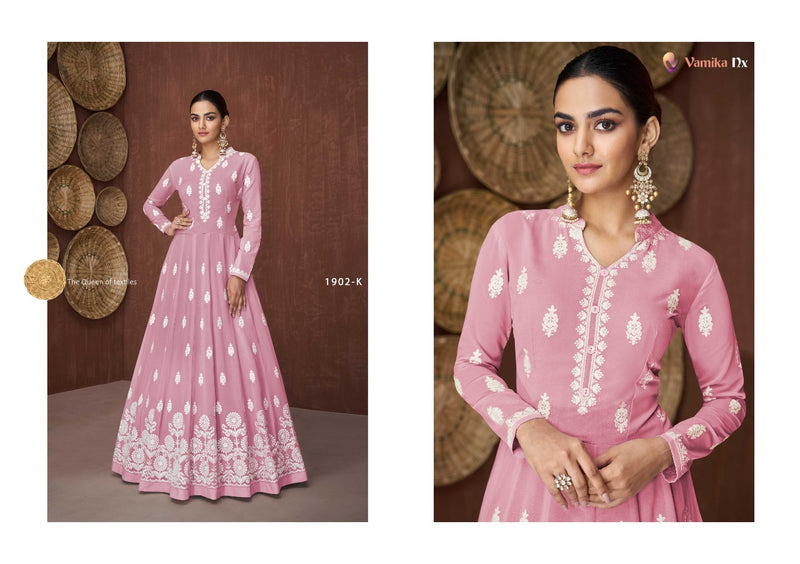 Vamika Dno 1902 J To N Georgette With Heavy Embroidery Stylish Designer Party Wear Casual Look Kurti