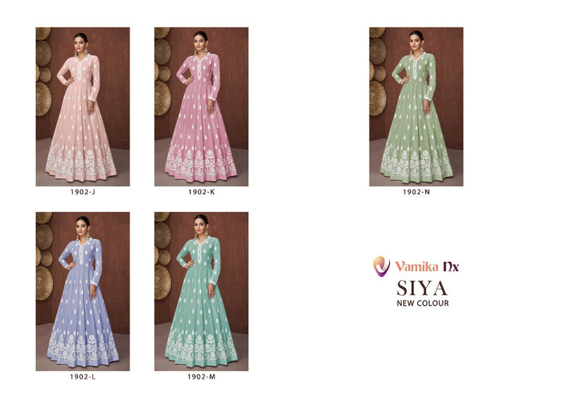 Vamika Dno 1902 J To N Georgette With Heavy Embroidery Stylish Designer Party Wear Casual Look Kurti