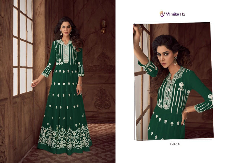 Vamika Siya Vol 2 Platinum Georgette With Fancy Embroidery Work Stylish Designer Festive Wear Long Kurti