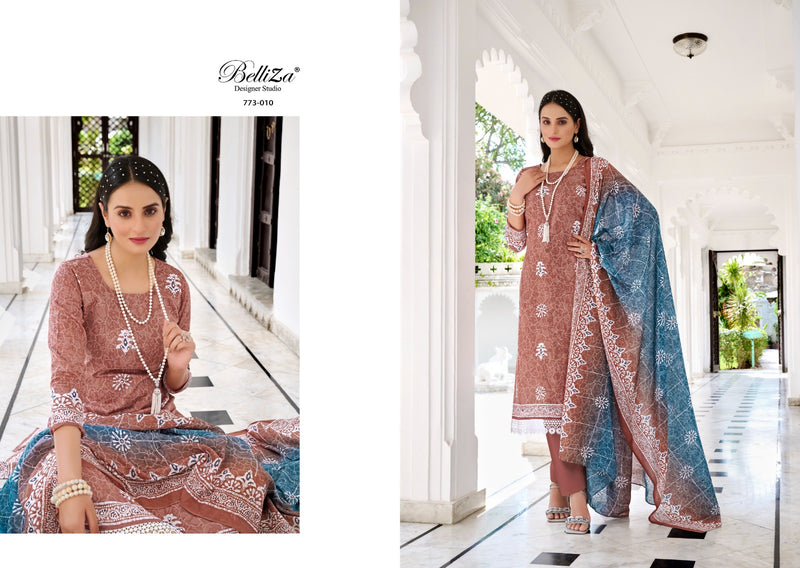 Belliza Designer Studio Siyahi Pure Cotton Digital Print Heavy Mirror Work Fancy Designer Partywear Salwar Kameez
