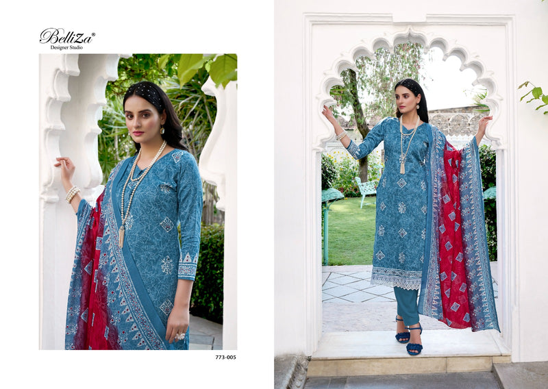 Belliza Designer Studio Siyahi Pure Cotton Digital Print Heavy Mirror Work Fancy Designer Partywear Salwar Kameez