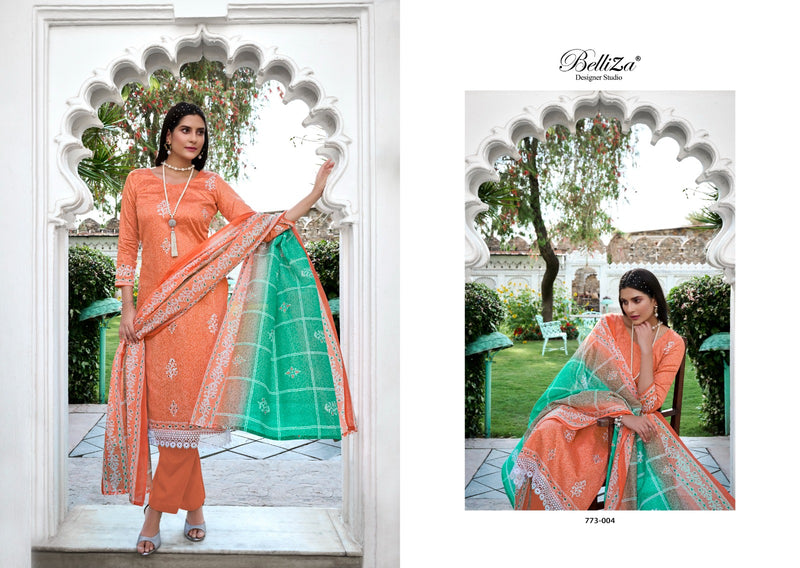 Belliza Designer Studio Siyahi Pure Cotton Digital Print Heavy Mirror Work Fancy Designer Partywear Salwar Kameez