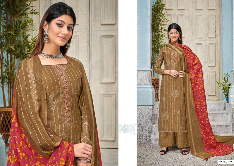 Salvi Fashion Snow Vol 7 Silk With Heavy Embroidery Work Stylish Designer Fancy Salwar Kameez