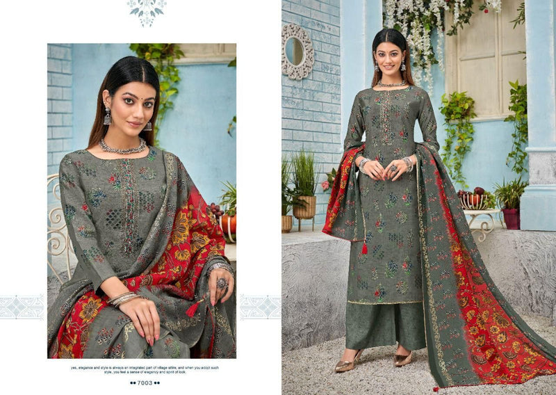 Salvi Fashion Snow Vol 7 Silk With Heavy Embroidery Work Stylish Designer Fancy Salwar Kameez