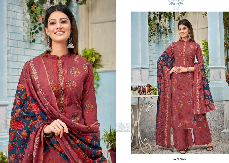 Salvi Fashion Snow Vol 7 Silk With Heavy Embroidery Work Stylish Designer Fancy Salwar Kameez