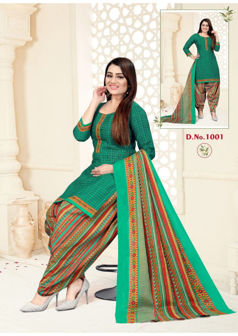 Krisha Sofiya Synthetic Patiyala Style Printed Casual Wear Salwar Suits