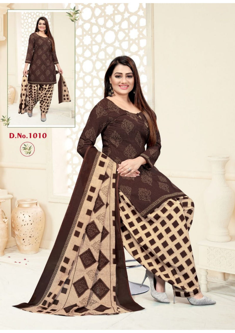 Krisha Sofiya Synthetic Patiyala Style Printed Casual Wear Salwar Suits