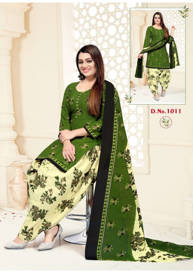 Krisha Sofiya Synthetic Patiyala Style Printed Casual Wear Salwar Suits