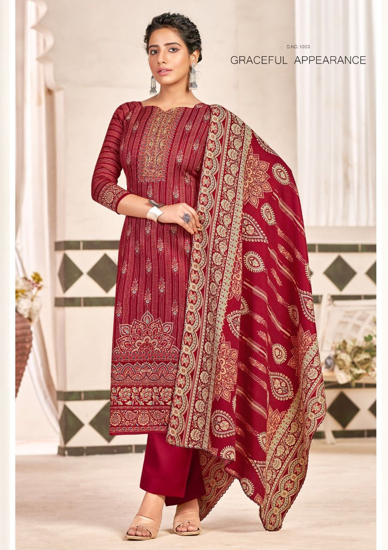 Roli Moli Creation Sofiya Pashmina With Heavy Beautiful Work Stylish Designer Salwar Kameez
