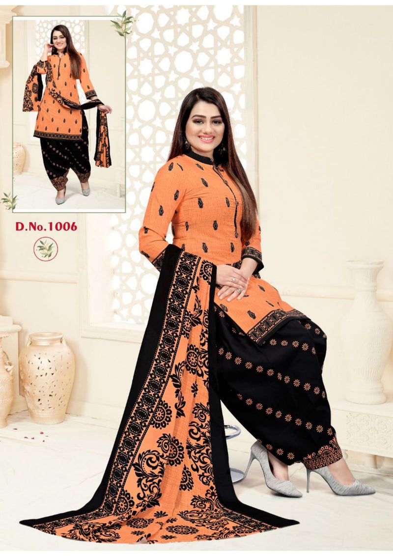 Krisha Sofiya Synthetic Patiyala Style Printed Casual Wear Salwar Suits