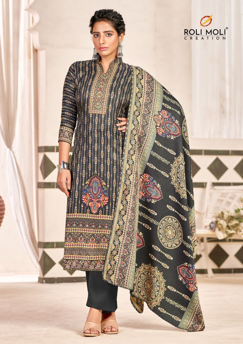Roli Moli Creation Sofiya Pashmina With Heavy Beautiful Work Stylish Designer Salwar Kameez