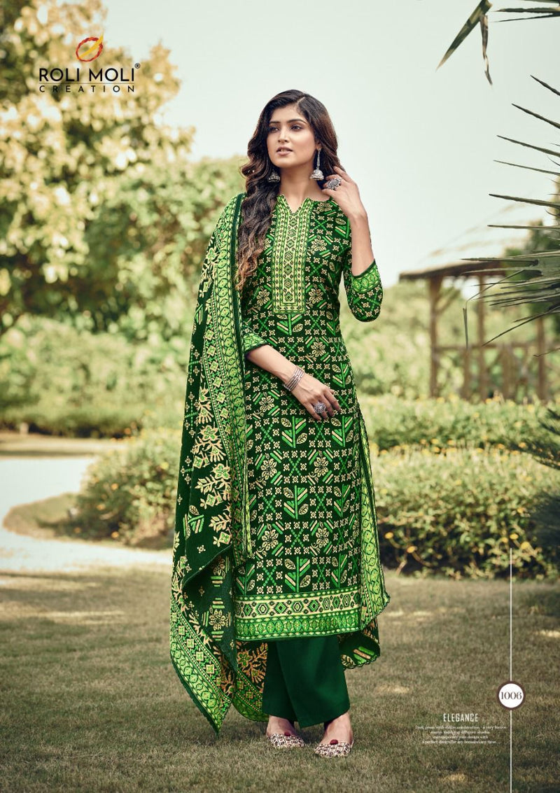 Roli Moli Sofiya Pashmina With Fancy Printed Work Stylish Designer Casual Wear Salwar Kameez