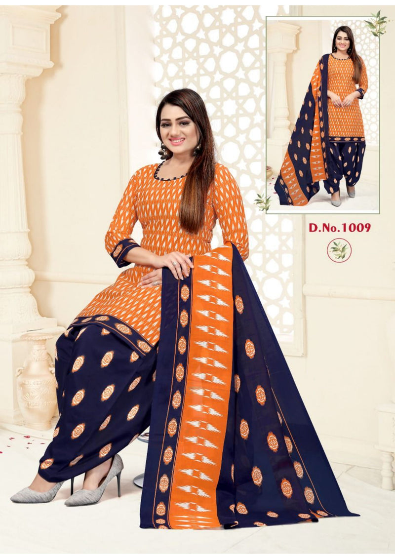 Krisha Sofiya Synthetic Patiyala Style Printed Casual Wear Salwar Suits