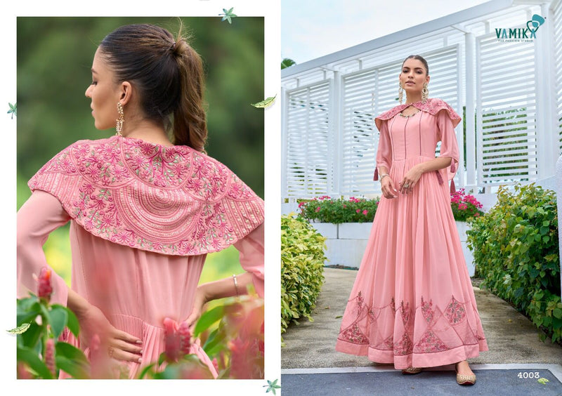 Vamika Sofiyan Georgette With Heavy embroidery Work Mordern Designer Party Wear Long Gown