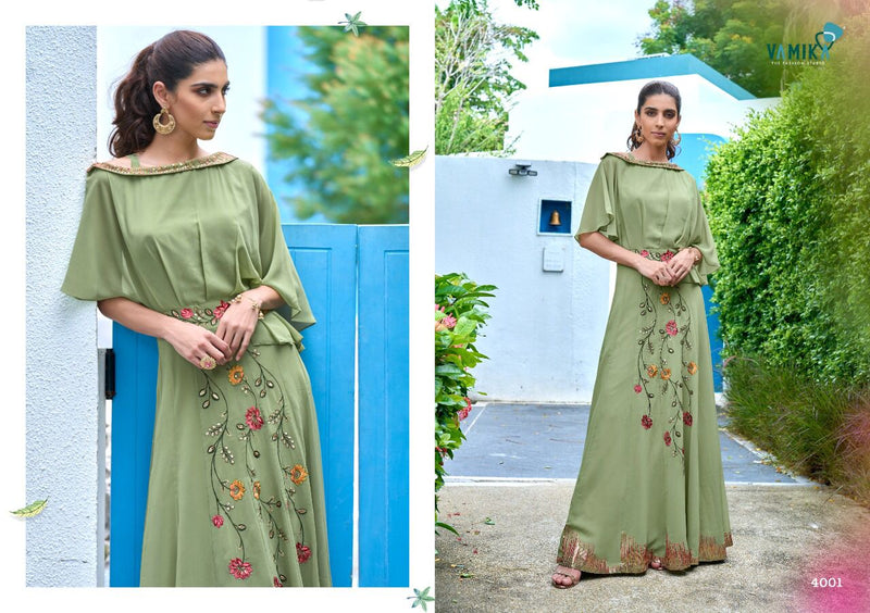 Vamika Sofiyan Georgette With Heavy embroidery Work Mordern Designer Party Wear Long Gown