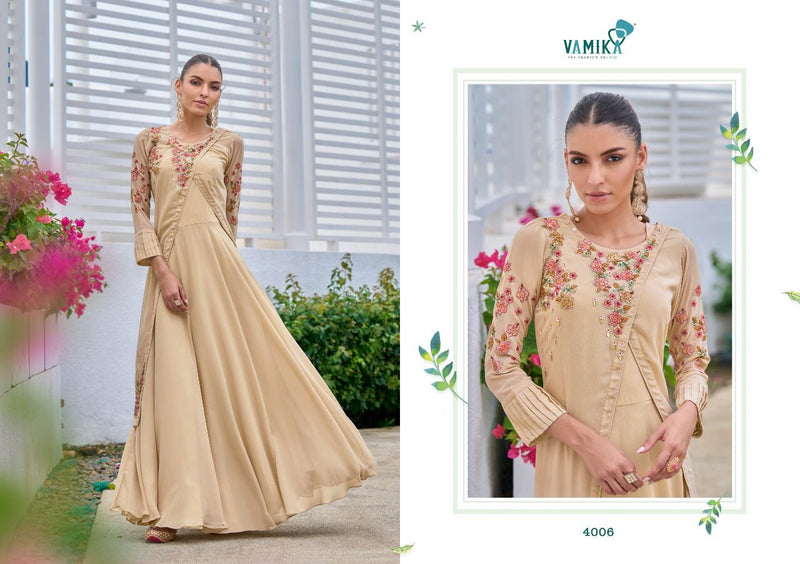 Vamika Sofiyan Georgette With Heavy embroidery Work Mordern Designer Party Wear Long Gown