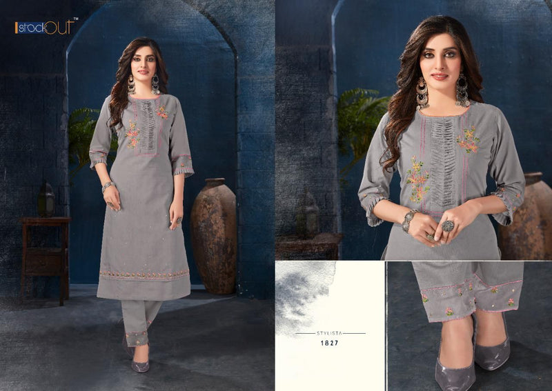 Anju Fabrics Softy Cotton Fancy Designer Party Wear Kurtis With Bottom