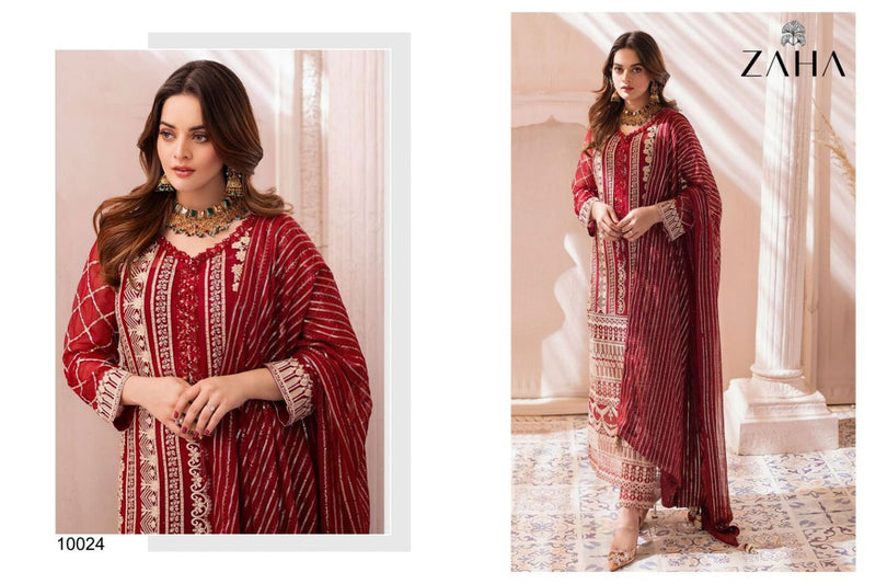 Zaha Soghat Vol 1 Georgette Designer Wedding Wear Salwar Suits