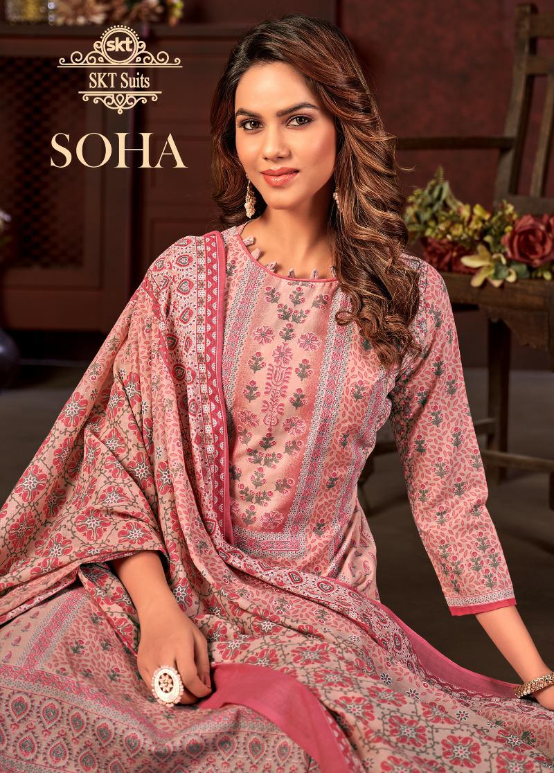 Skt Suits Soha Pure Cotton Printed Designer Salwar Suit