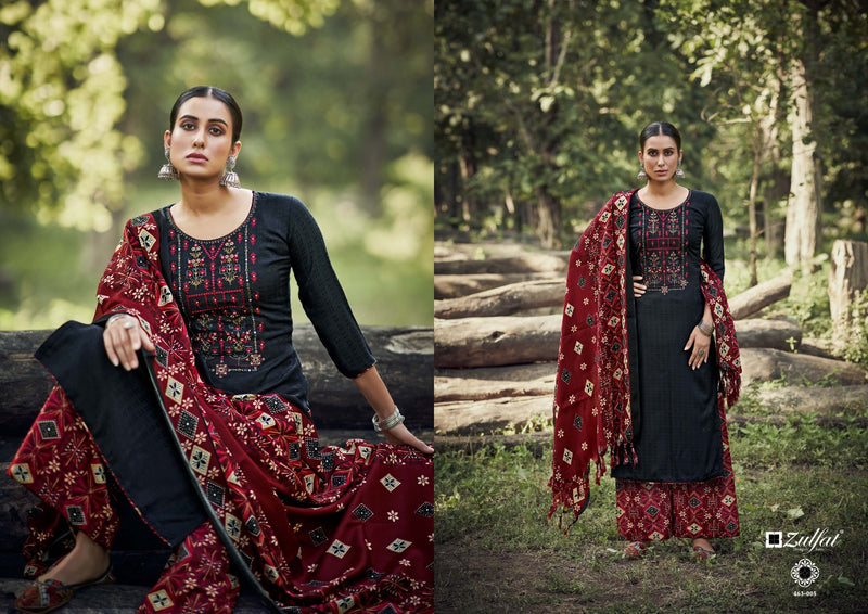 Zulfat Sohni Vol 3 Pashmina With Heavy Embroidery Work Stylish Designer Casual Wear Salwar Suit