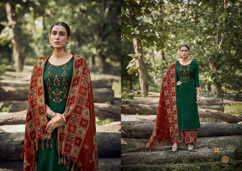 Zulfat Sohni Vol 3 Pashmina With Heavy Embroidery Work Stylish Designer Casual Wear Salwar Suit