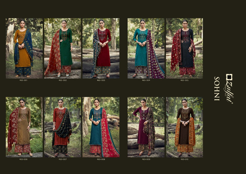 Zulfat Sohni Vol 3 Pashmina With Heavy Embroidery Work Stylish Designer Casual Wear Salwar Suit