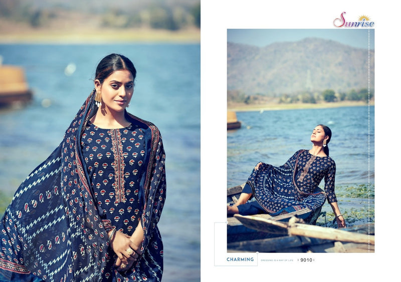 Sunrise Soni Kudi Vol 9 Pure Cotton With Heavy Embroidery Work Stylish Designer Party Wear Salwar Kameez
