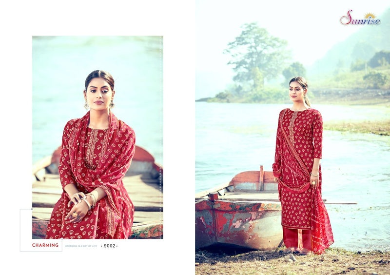 Sunrise Soni Kudi Vol 9 Pure Cotton With Heavy Embroidery Work Stylish Designer Party Wear Salwar Kameez