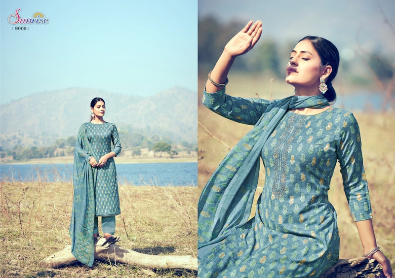 Sunrise Soni Kudi Vol 9 Pure Cotton With Heavy Embroidery Work Stylish Designer Party Wear Salwar Kameez