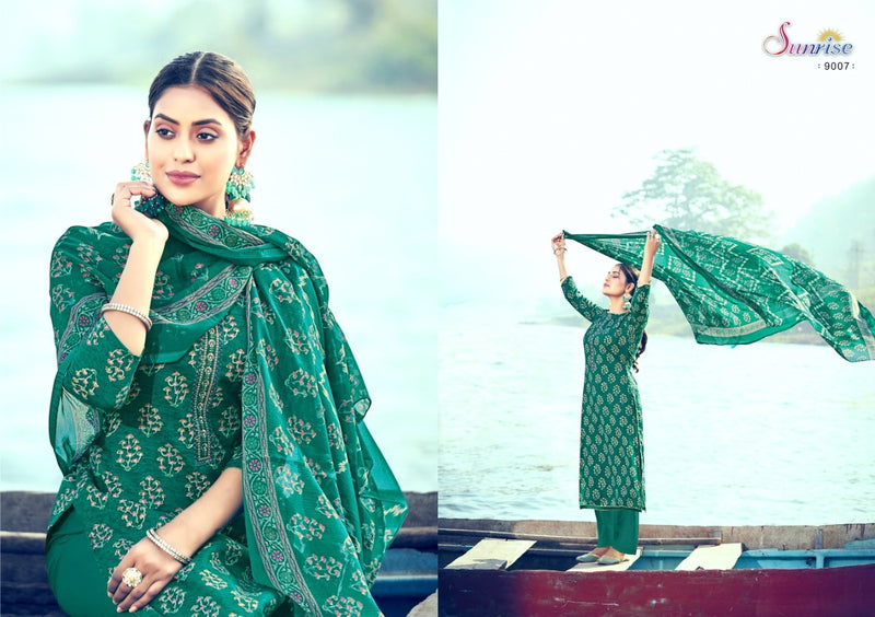 Sunrise Soni Kudi Vol 9 Pure Cotton With Heavy Embroidery Work Stylish Designer Party Wear Salwar Kameez