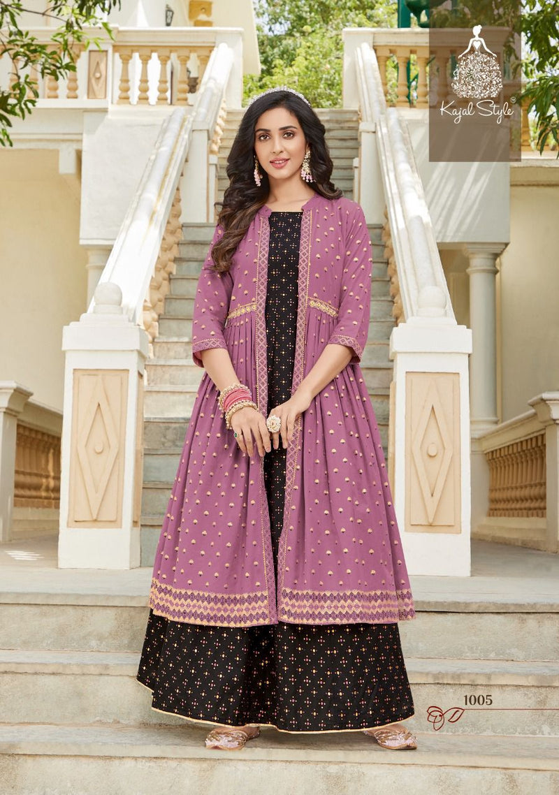 Kajal Style Shrug Vol 1 Cotton Printed Fancy Gown Style Party Wear Kurtis