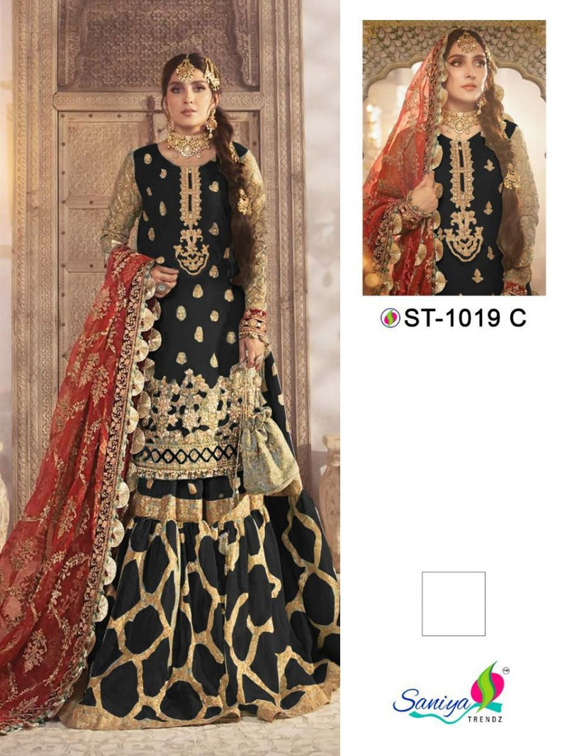 Saniya Trendz ST 1019 Organza Designer Weeding Wear Salwar Kameez