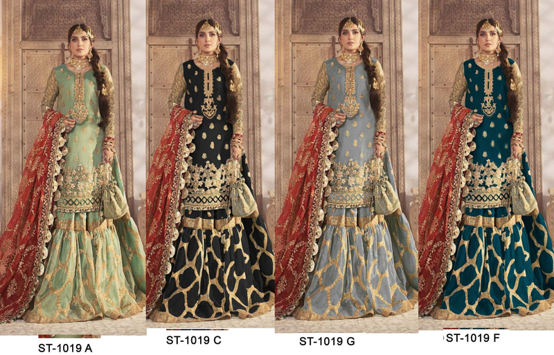 Saniya Trendz ST 1019 Organza Designer Weeding Wear Salwar Kameez