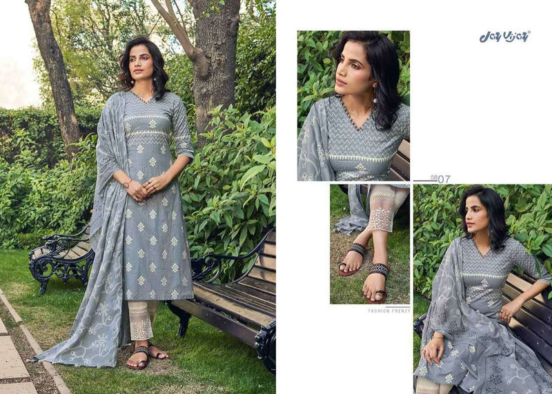 Jay Vijay Suhana Lawn Cotton With Khadi Printed Work Stylish Designer Casual Wear salwar Suit