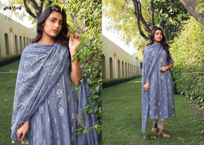 Jay Vijay Suhana Lawn Cotton With Khadi Printed Work Stylish Designer Casual Wear salwar Suit