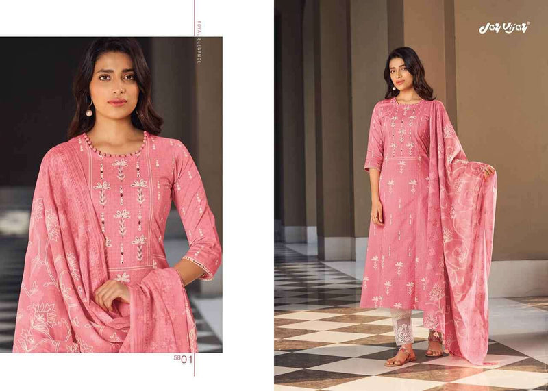 Jay Vijay Suhana Lawn Cotton With Khadi Printed Work Stylish Designer Casual Wear salwar Suit