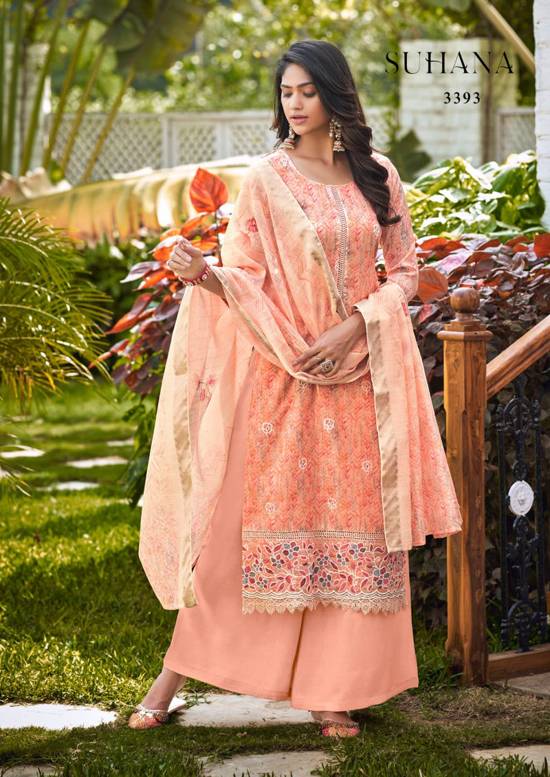 Rang Suhana Printed Linen Printed Dupata Fancy Printed Designer Partywear Salwar Kameez