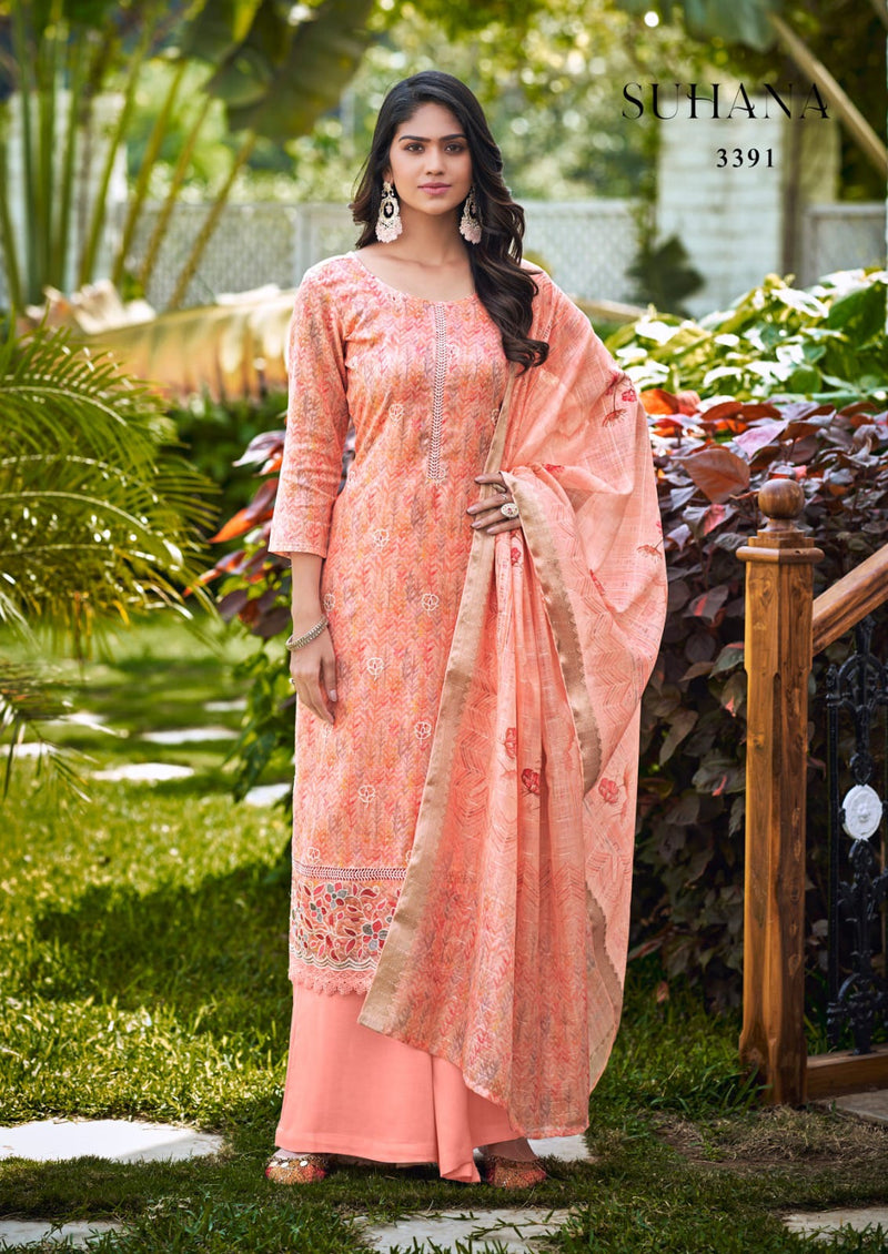 Rang Suhana Printed Linen Printed Dupata Fancy Printed Designer Partywear Salwar Kameez