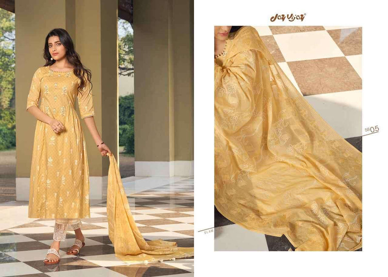 Jay Vijay Suhana Lawn Cotton With Khadi Printed Work Stylish Designer Casual Wear salwar Suit