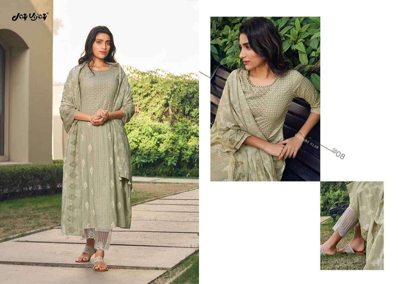 Jay Vijay Suhana Lawn Cotton With Khadi Printed Work Stylish Designer Casual Wear salwar Suit