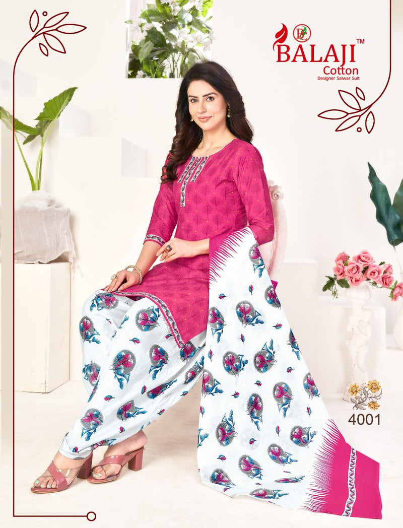 Balaji Cotton Sui Dhaga Vol 4 Cotton Printed Casual Wear Patiyala Style Salwar Suits