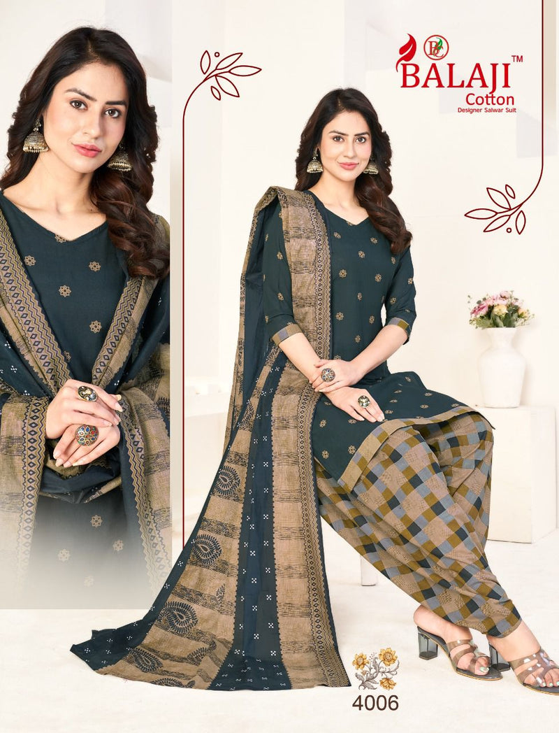 Balaji Cotton Sui Dhaga Vol 4 Cotton Printed Casual Wear Patiyala Style Salwar Suits