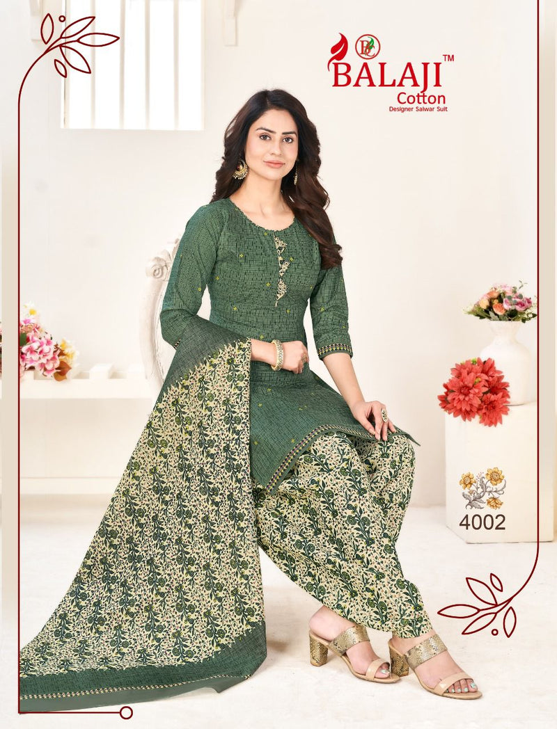 Balaji Cotton Sui Dhaga Vol 4 Cotton Printed Casual Wear Patiyala Style Salwar Suits