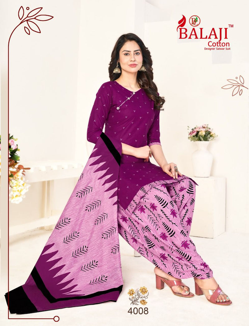 Balaji Cotton Sui Dhaga Vol 4 Cotton Printed Casual Wear Patiyala Style Salwar Suits