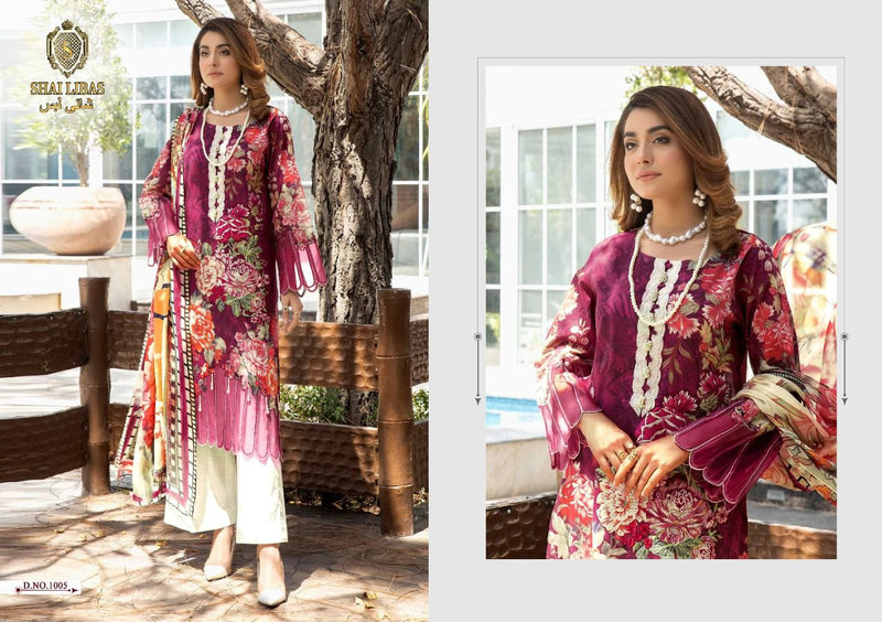 Shai Libaas Summer Dreams Pure Cotton With Heavy Embroidery Work Stylish Designer Casual Wear Salwar Kameez