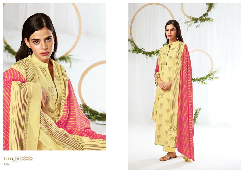 Kesar Karachi Prints Summer Shine Lawn Cotton Printed Festive Wear Salwar Suits