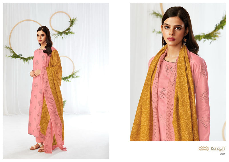 Kesar Karachi Prints Summer Shine Lawn Cotton Printed Festive Wear Salwar Suits