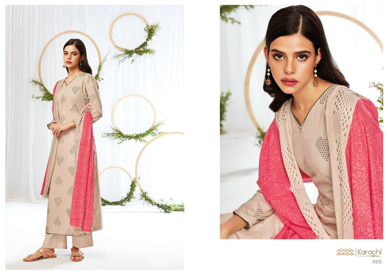 Kesar Karachi Prints Summer Shine Lawn Cotton Printed Festive Wear Salwar Suits
